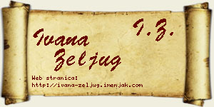 Ivana Zeljug vizit kartica